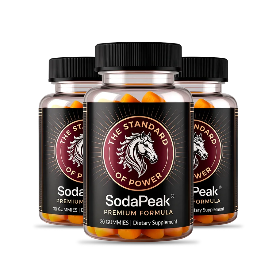 Three bottles of SodaPeak