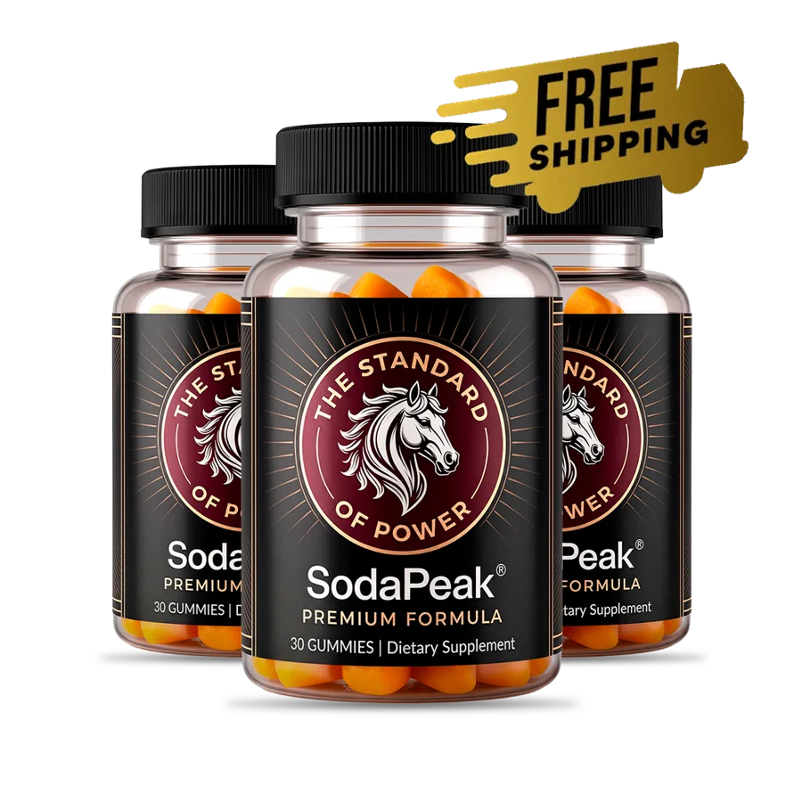 Three bottles of SodaPeak with free shipping